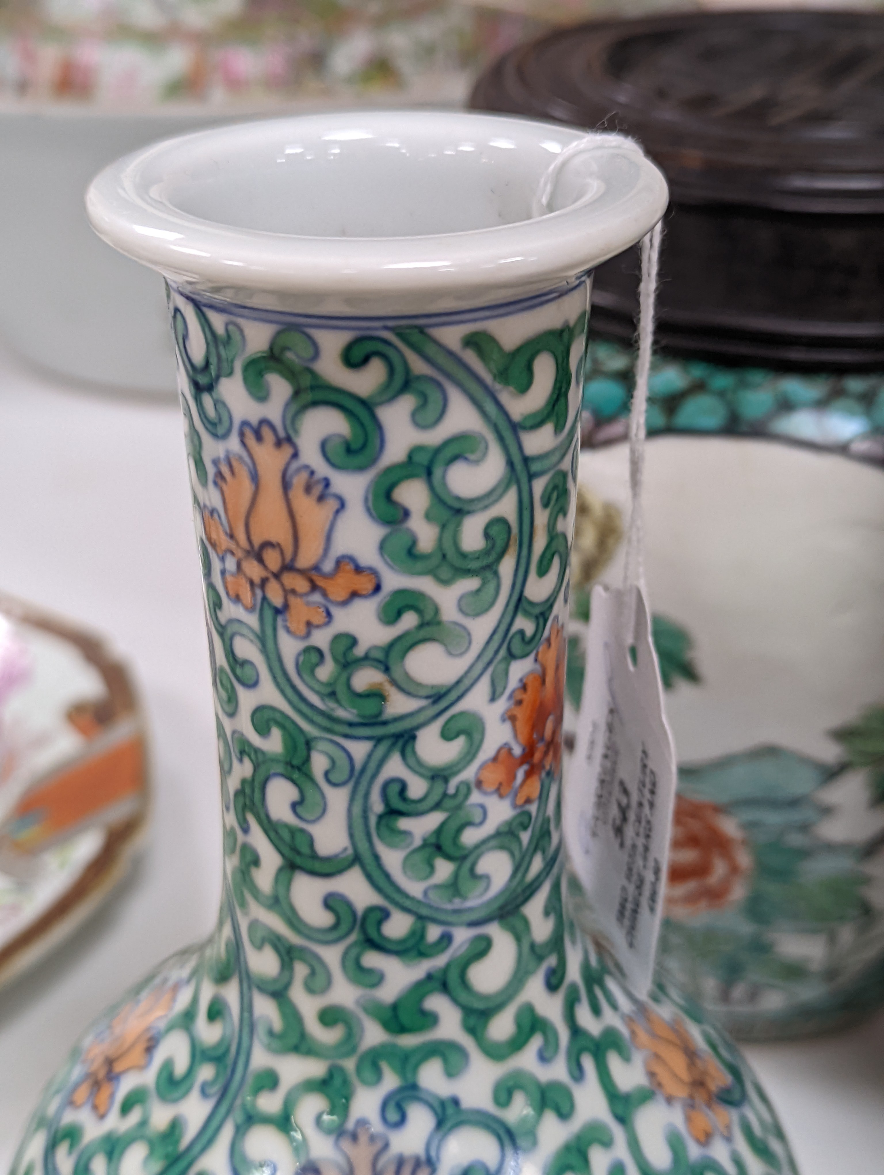 Two 19th century Chinese jars and a later doucai vase